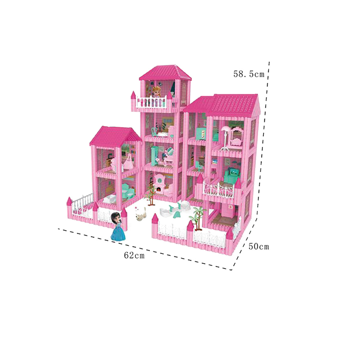 DIY Puzzle Building Blocks Villa: A Magical Doll House for Girls (650pc)
