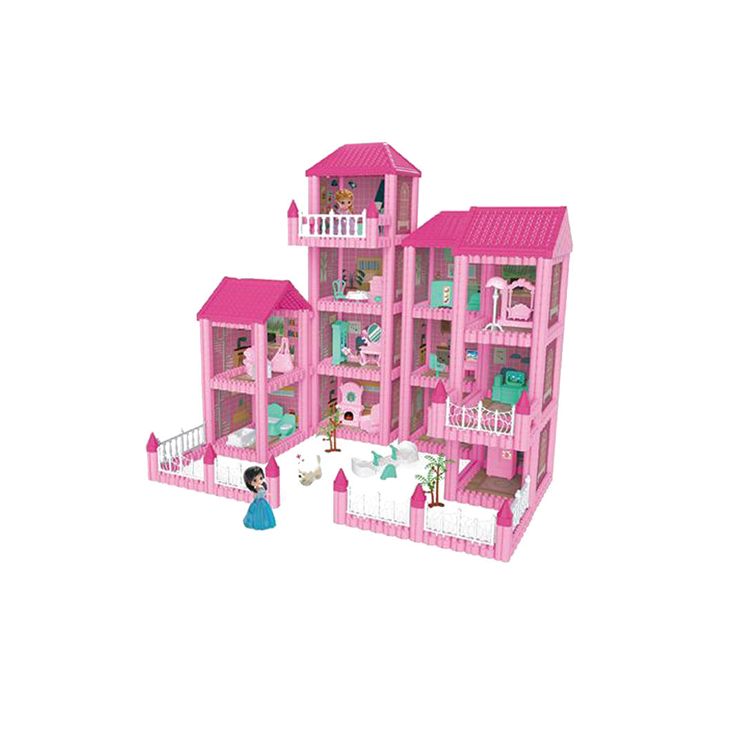 DIY Doll House Puzzle Villa Building Blocks Set - Toyspry