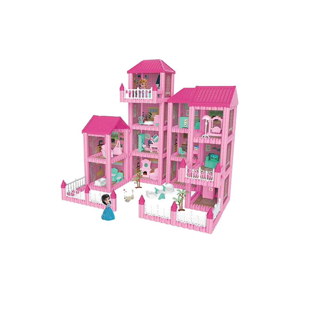 Princess DIY Puzzle Building Blocks Villa - Complete View